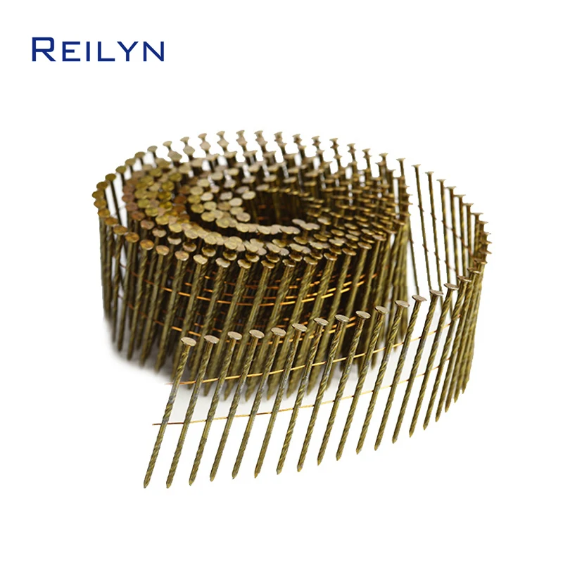 Threaded Coil Nails Nail Gun Nails 25mm 38mm 50mm 57mm 64mm 70mm Woodworking Tacks Pneumatic Pallet Nailer Coil nails