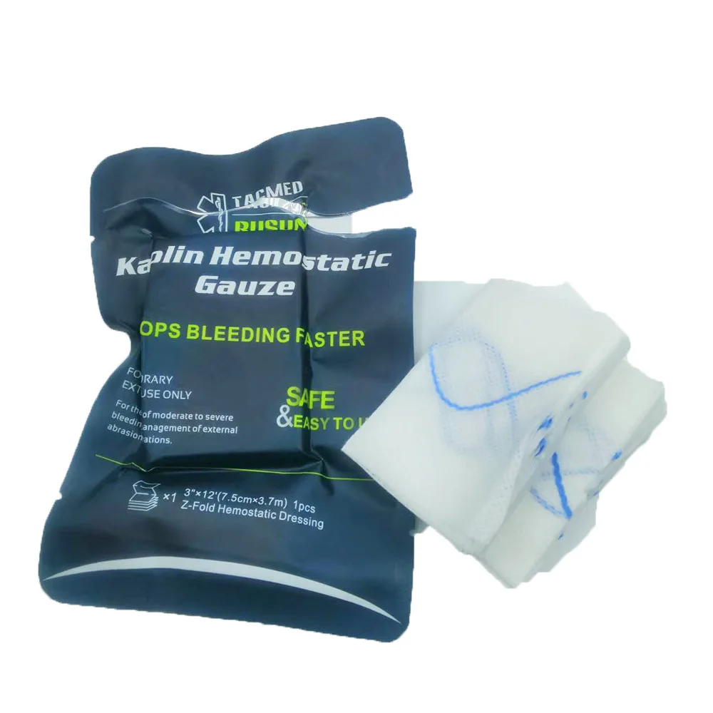 Gasa hemostática de caolín para emergencias y control de hemorragias - imagen 4
