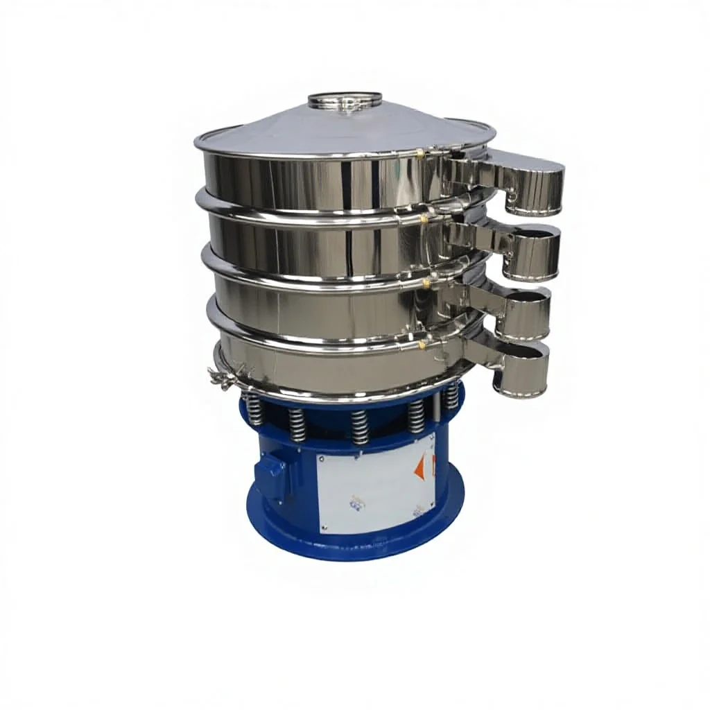 Anti-clogging Vibrating Screen High Precision Screening Industrial Rotary Screen High Frequency Rotary Vibrating Sieve