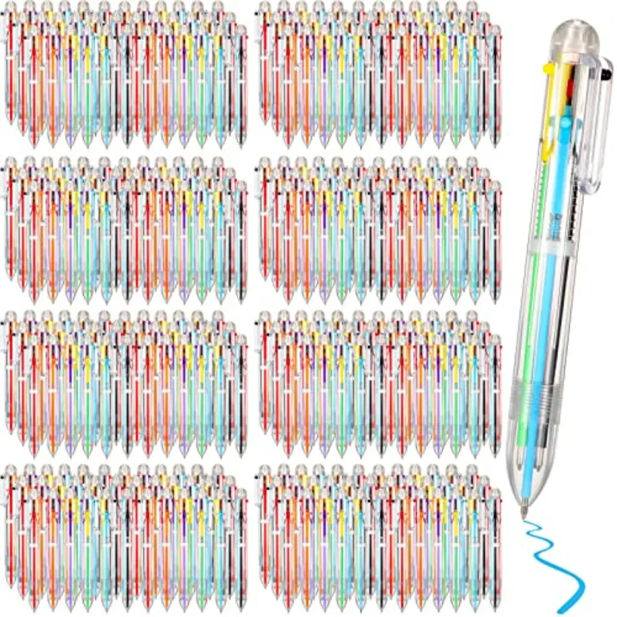 

Pcs 6 in 1 Multicolor Pen Bulk 0.5 mm 6 Colors Retractable Colorful Ink Rainbow Pen for Back to School Students Gifts Birthday