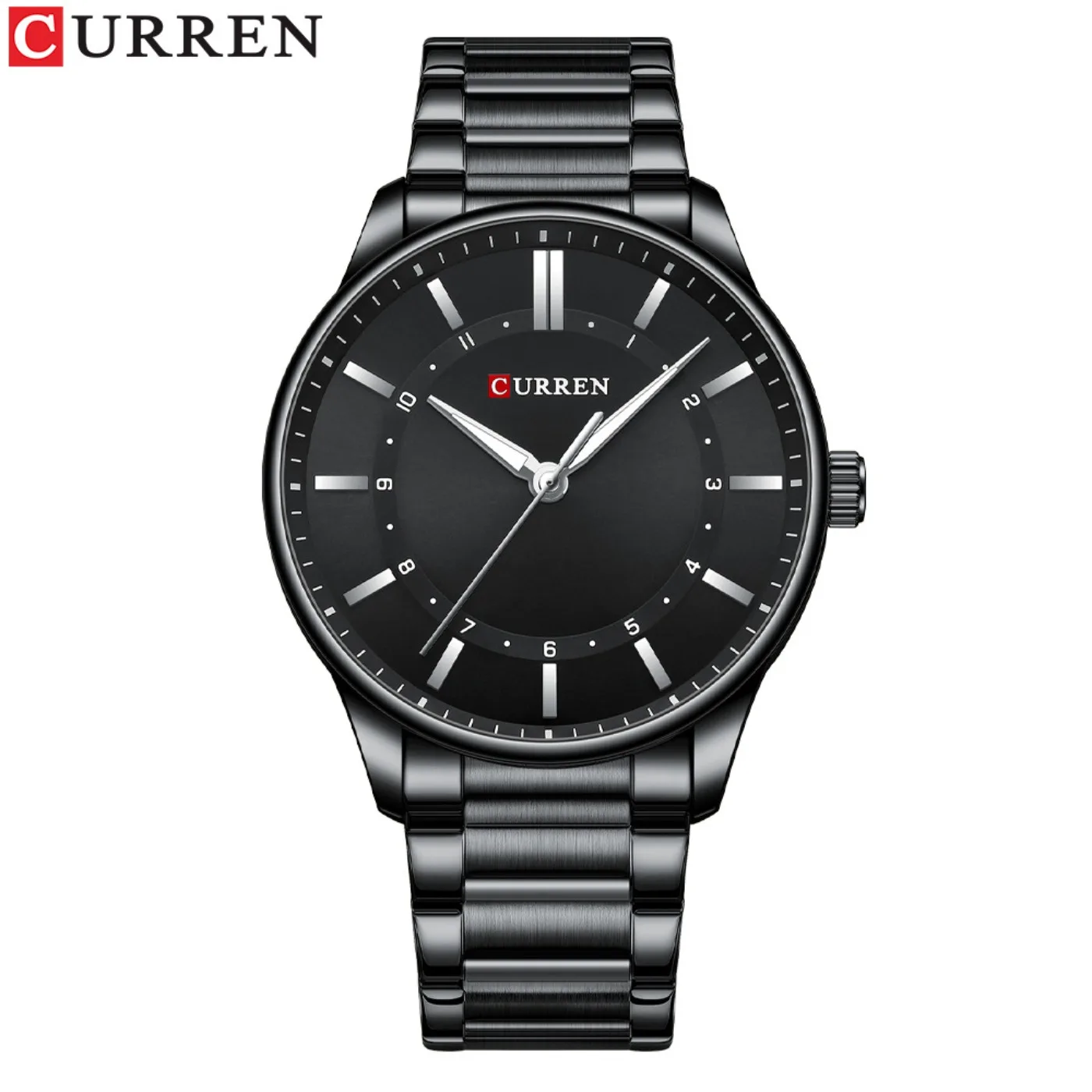 CURREN 8430 Classic Fashion Men's Quartz Watch Luminous Simple Gold Stainless Steel Business Casual Watches for Men Reloj Hombre view 5