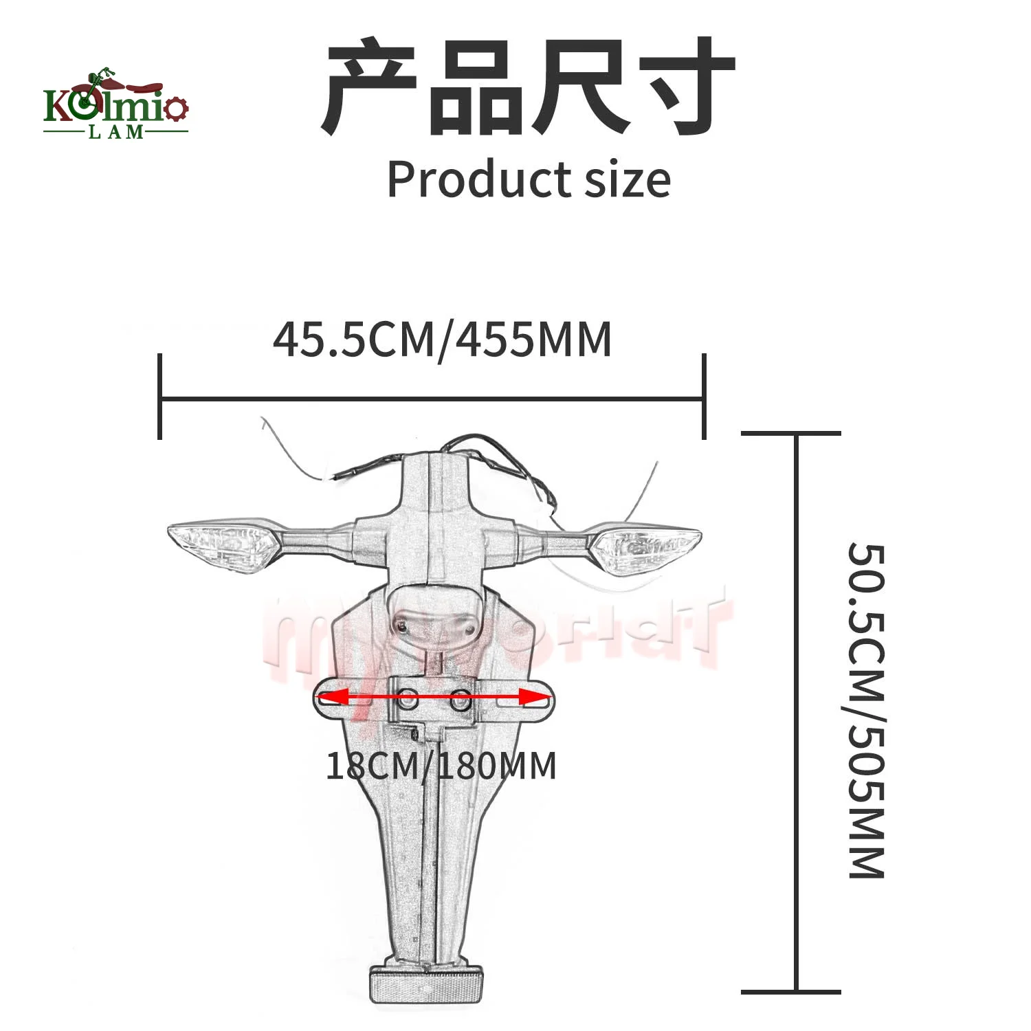 Fit For Kawasaki Z1000 Z1000SX 2010 - 2013 Hugger Rear Fender Mudguard License Light Turn Singnal 2011 2012