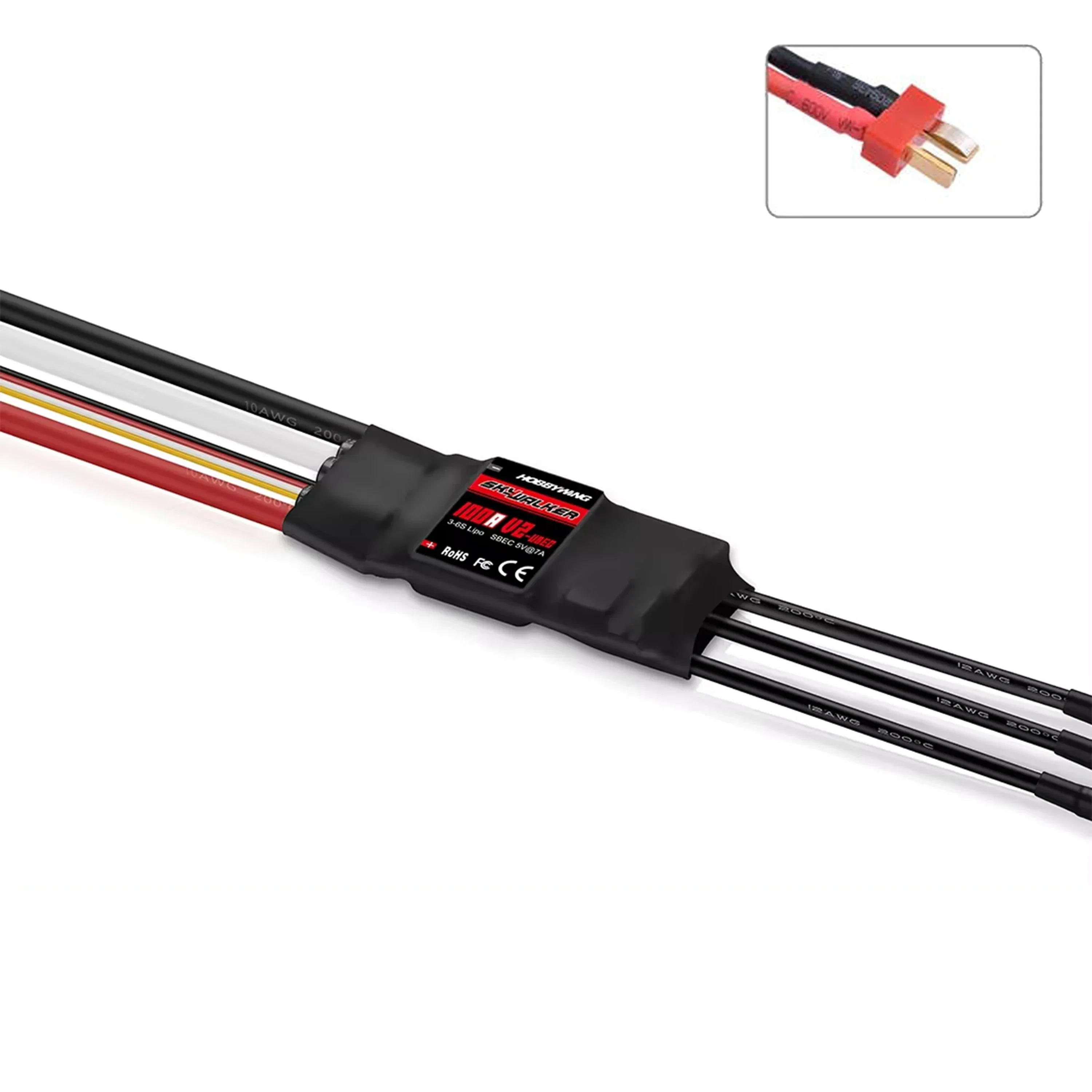 HOBBYWING Skywalker V2 15A 30A 40A 50A 60A 80A 100A Borstelloze ESC Speed Controller UBEC T/XT60 voor RC FPV Quadcopter Drone Vliegtuig
