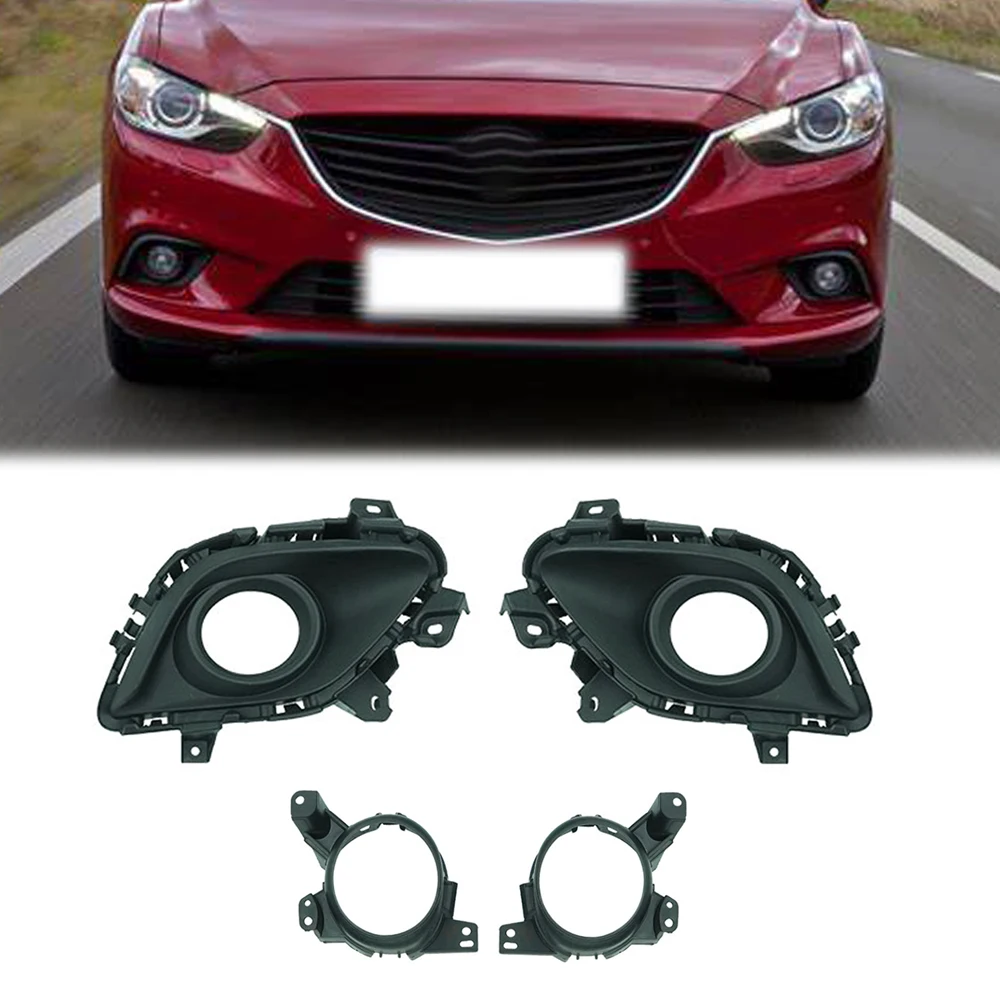 Car Body Parts Front Bumper Grille Fog Light Cover Trim Fog lamp Bracket For Mazda 6 Mazda6 Atenza 2013 2014 2015 2016