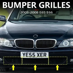 for 2003-2008 E65 E66 BMW 750i 750Li 760i 760Li Alpina B7 Front Bumper Grill Grilles Mesh 51117135563 51117135564 51117135573