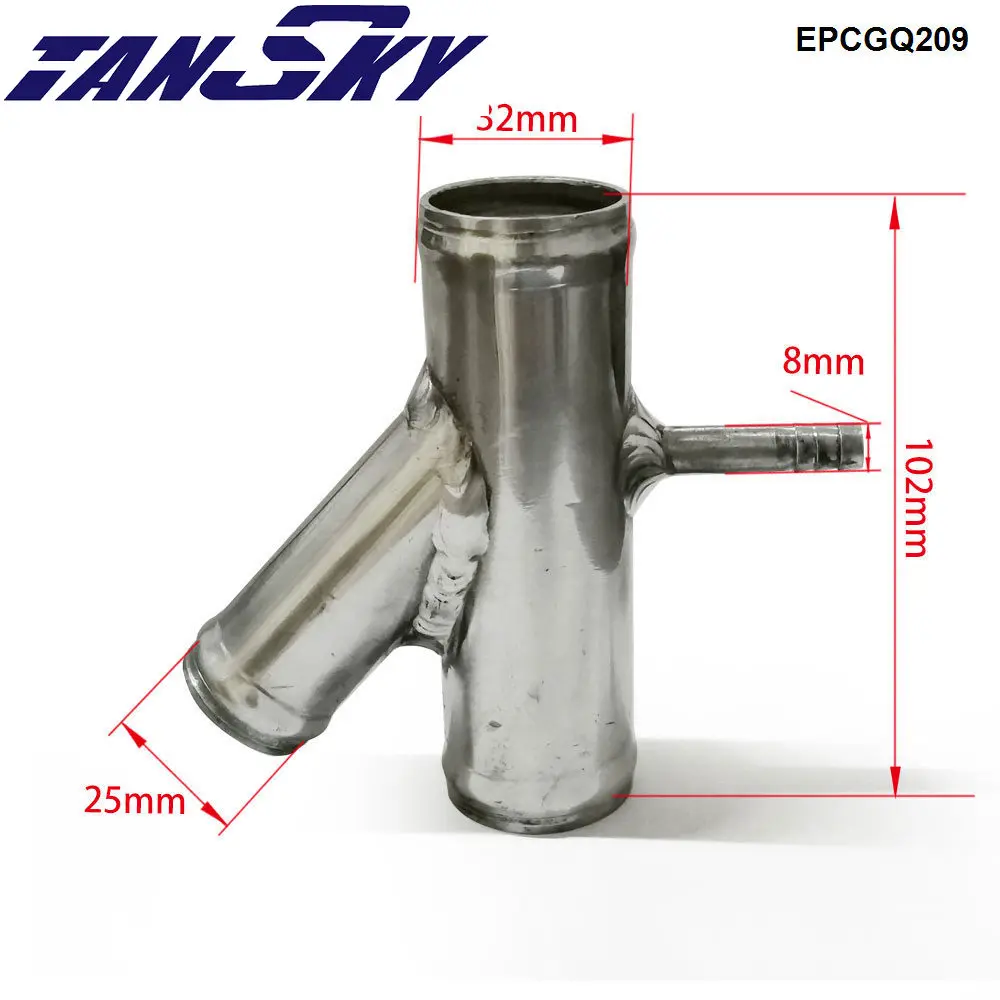 EPMAN Aluminium Coolant Hose Connector Y Hose Pipe Flange Housing 1K0121087H For AUDI For VW A3 TT 2.0 TFSI EPCGQ209