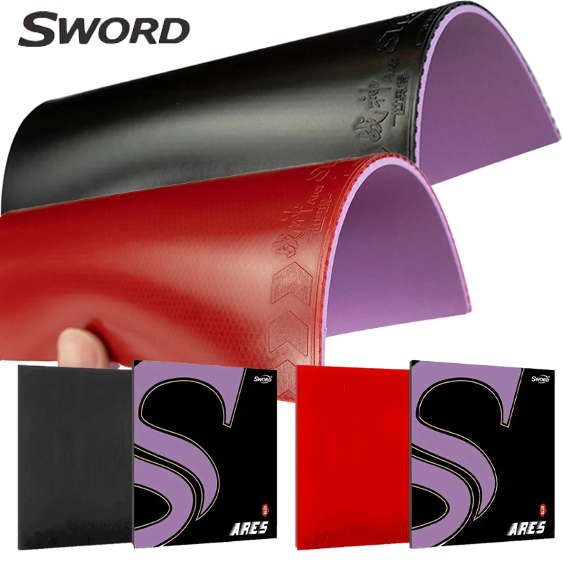

Накладка для настольного тенниса SWORD Purple Sponge, высокоадгезивная, с шипами внутрь, для быстрой атаки, атакующая резина для пинг-понга