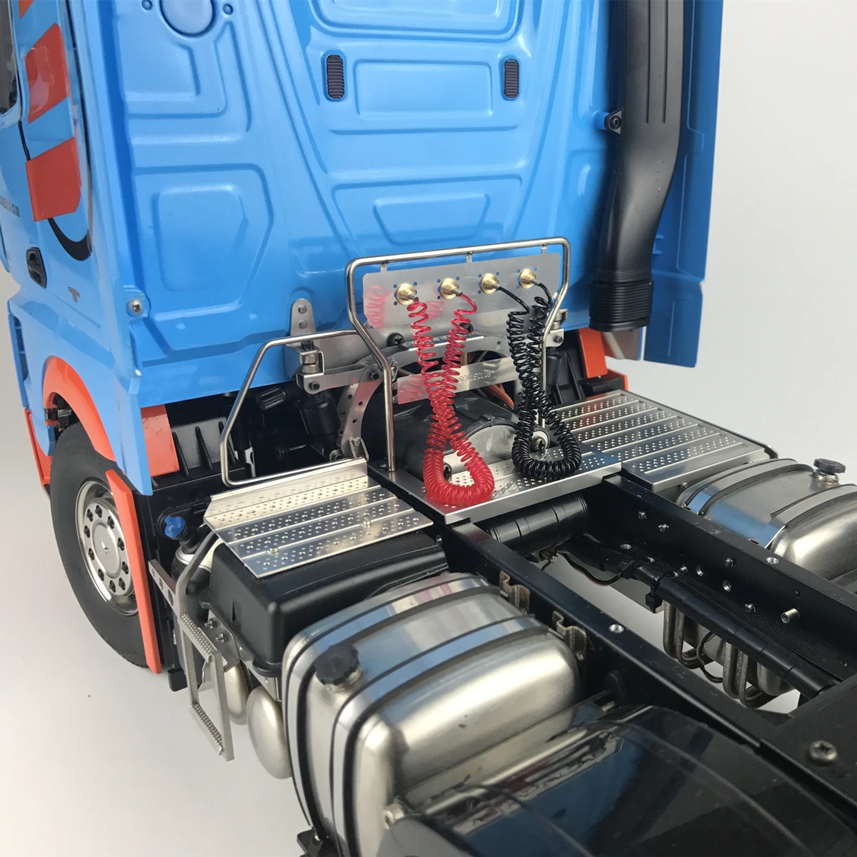 Scaleclub Model 1:14 Drag Head Mud Upgrade Metal Trachea Rack For Tamiya Lesu Rc Truck Trailer Tipper