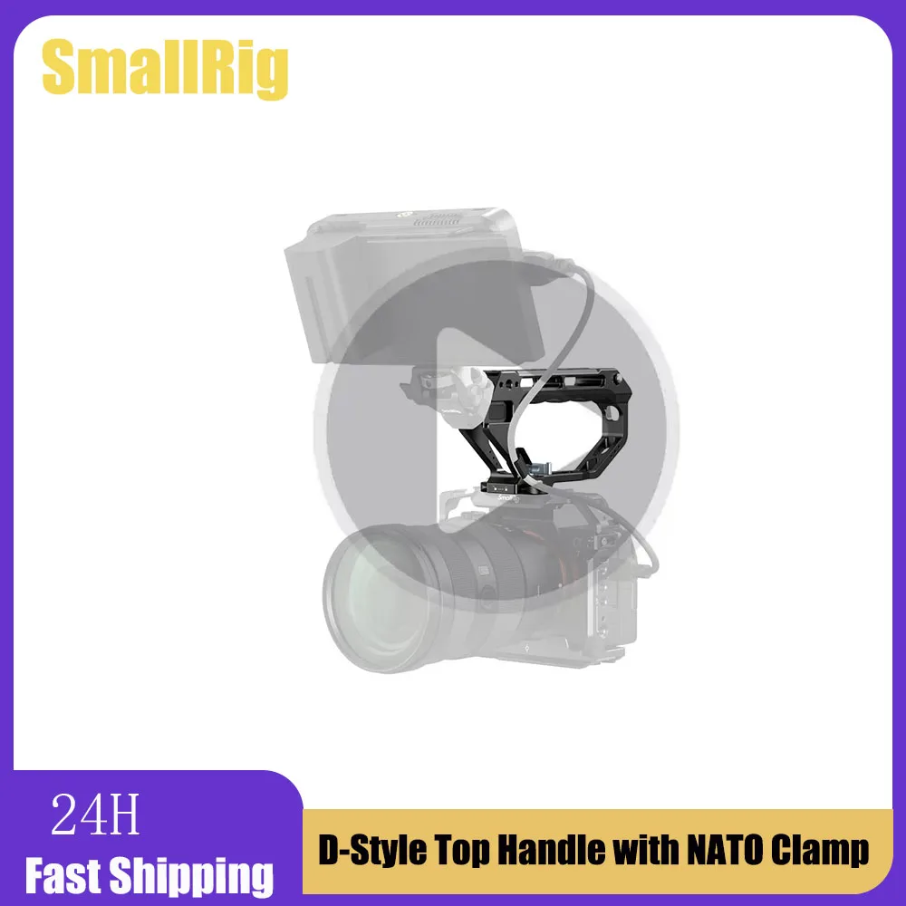 Asa superior SmallRig estilo D compatible con Sony, Canon, Nikon, abrazadera NATO, múltiples interfaces de montaje o orificios roscados de 1/4"-20