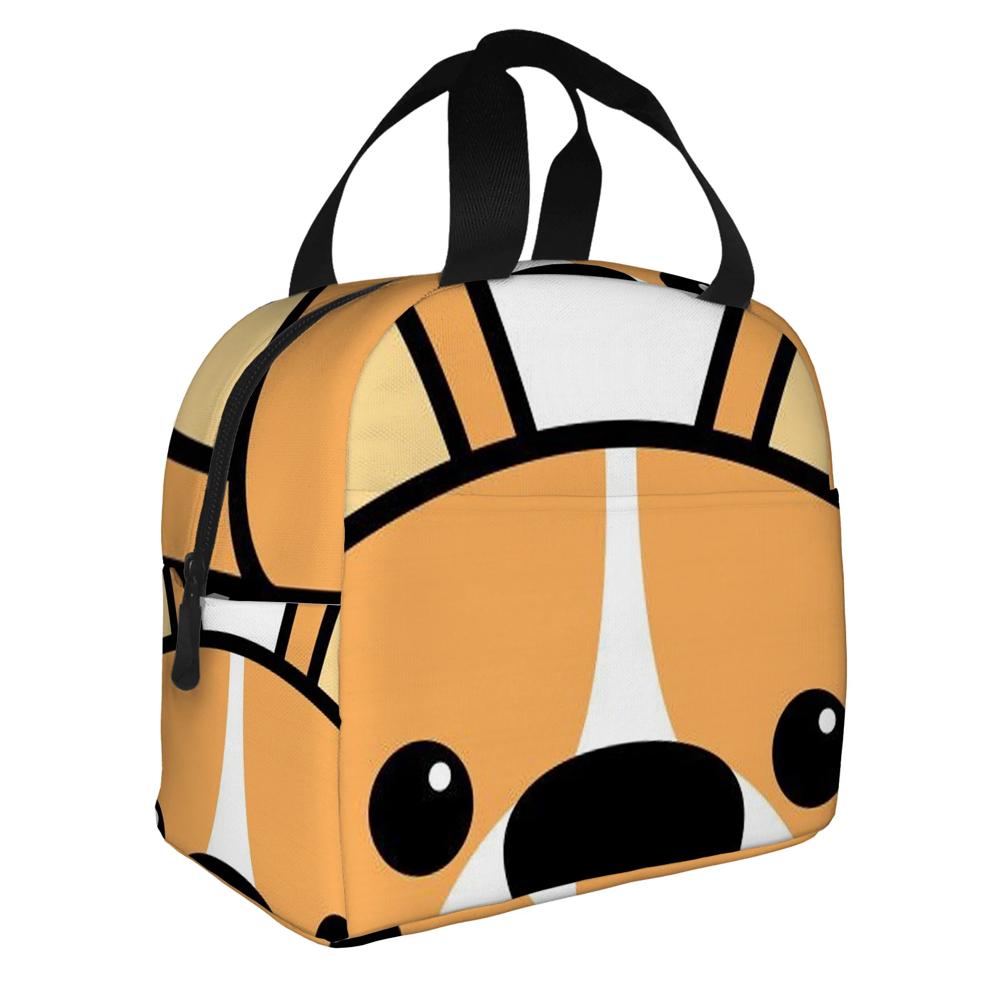 1pc Cute Corgi Face Design Printed Thermal Bag | Insulated, Refrigerated, Non-Food Contact, Suitable for Home, Restaurant