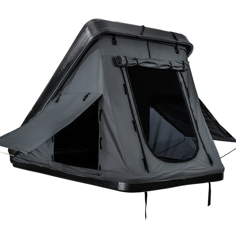 

Custom pattern manufacturers supply aluminum most popular triangular car tent portable multifunctional hard shell car roof tent