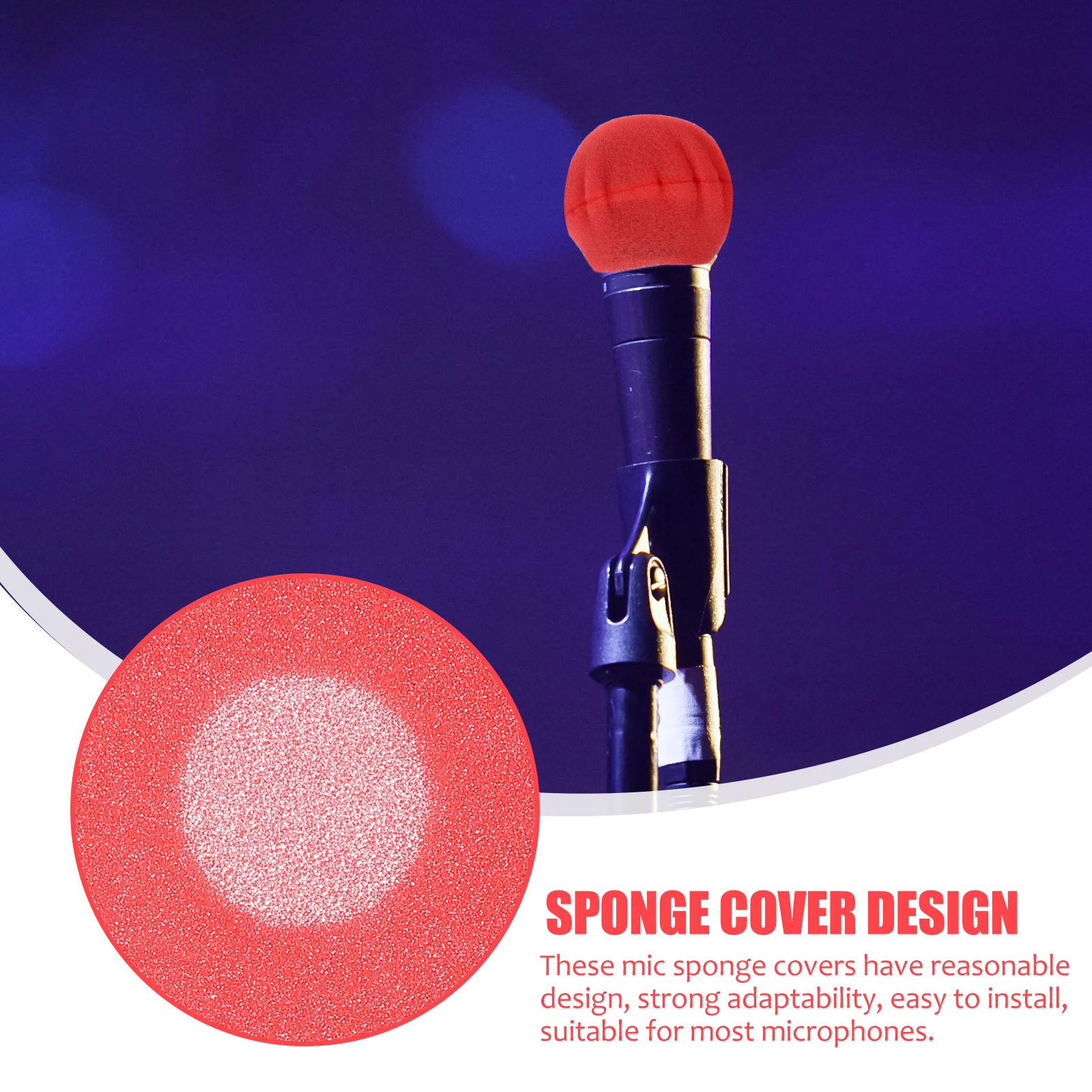 400 Stück Einweg-Mikrofon-Schwammabdeckungen, schützende Federabdeckung, Mikrofon-Zubehör, universelle Passform für Handmikrofone, Konferenzen