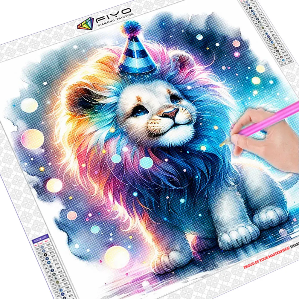 Animal Diamond Painting Sloth Full Square Round Diamond Mosaic Fish Lion 5D DIY Decorative Paintings New Arrivals Home Decor