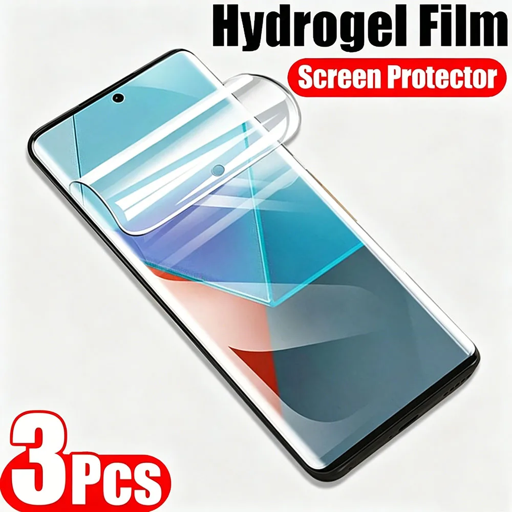 3 Stück Hydrogel-Folie für Xiaomi Redmi Note 14 13 Pro Plus 12 11 Pro 10 Pro Max Displayschutzfolie Nicht-Glas