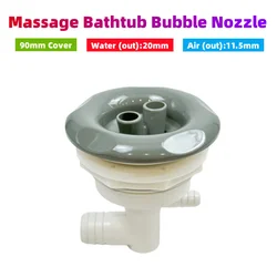 Φ90mm Cover Double Hole Rotary Bathtub Spa Jet Nozzle ABS Cover PVC Body Massage Bathtub Bubble Nozzle Hot Tub Water Jet Nozzle