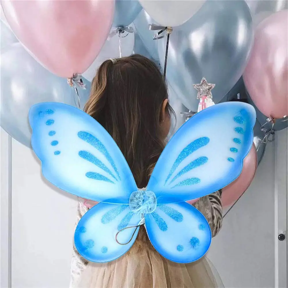 Birthday Party Favor for Kids Halloween Fairy Wings Butterfly Fairy Dress-Up Wings Costume Accessories