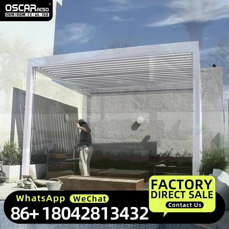 

4x5 метров биоклиматическая наружная структура алюминиевая рамка с порошковым покрытием 18 квадратных метров обработанная древесиной натуральный экран беседка