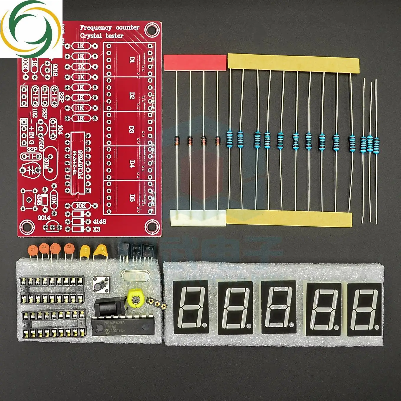 

DIY Kits RF 1Hz-50MHz Crystal Oscillator Frequency Counter Meter Digital LED tester meter