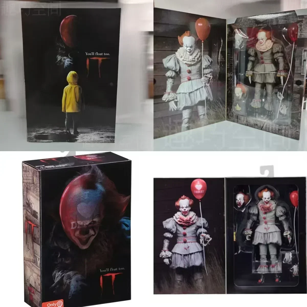 متوفر في المخزون NECA Pennywise عمل الشكل الفصل الثاني لعبة مجسمة نهائية هدية رعب لجميع القديسين عيد ميلاد نموذج اللعب هدية
