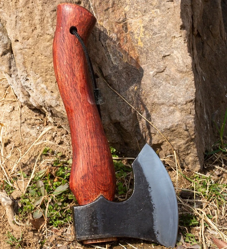 

NEW Multi-functional High-manganese Steel Forged Axe - Portable Outdoor Camping Tree-felling Hand Tool for Household Use