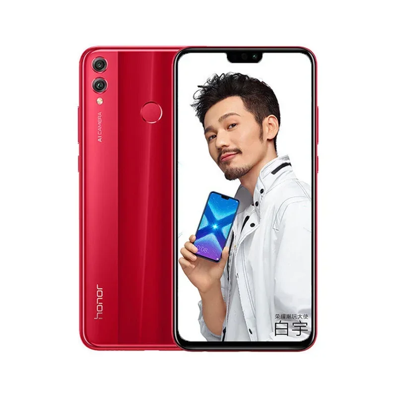 Honor 8x Android 4G شاشة غير مقفلة 6.5 بوصة ROM 128GB 3750mAh بطارية جميع الألوان في حالة جيدة هاتف مستعمل #4