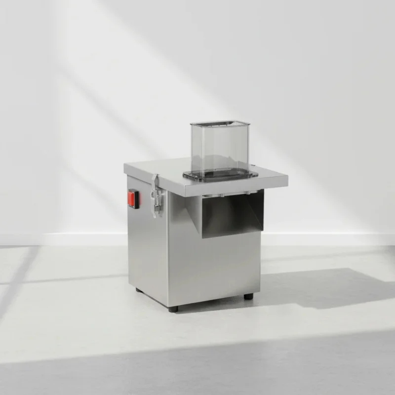 

Автоматическое высокоточное моторизованное оборудование для обработки овощей с функциями нарезки кубиками, ломтиками и срезанием для предприятий по производству закусок