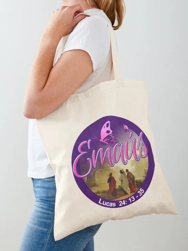 

Emmaus Jesus Christ Is Risen Tote Bag Beach bag canvas tote bag large tote Canvas shoulder