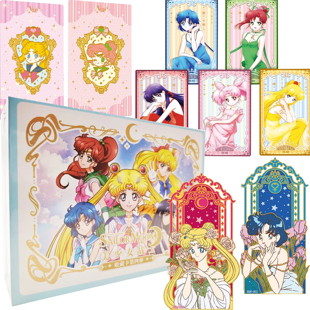 

Sailor Moon Collection Cards for Children Classic Combat Suit Design Anime Magical Girl Exquisite Visual Art Cards Creative Gift