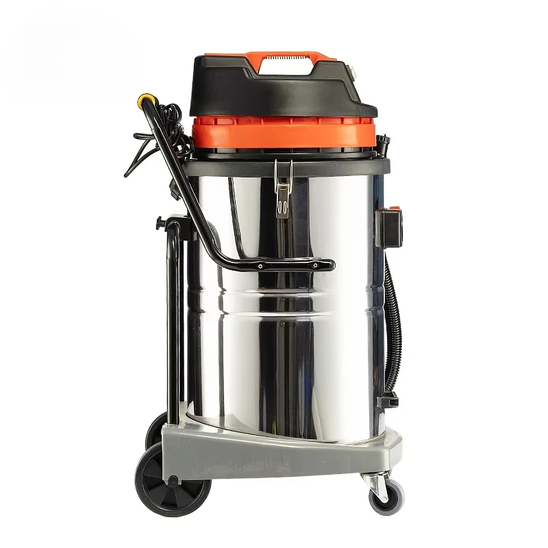 High power 4500W factory 80L double wind blade three motor industrial water vacuum cleaner