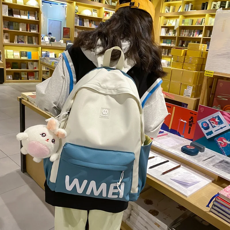 Mochila bonita para niñas, estudiantes de secundaria y secundaria, mochilas de viaje femeninas, Mochila deportiva Popular de dibujos animados para mujeres