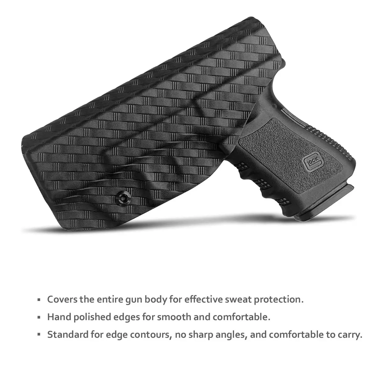 Imagem -03 - Craft Fibra de Carbono Iwb Kydex Coldre Glock 19 Glock 19x Glock 25 Glock 44 45 gn 15 23 32 gn 34 Pole.