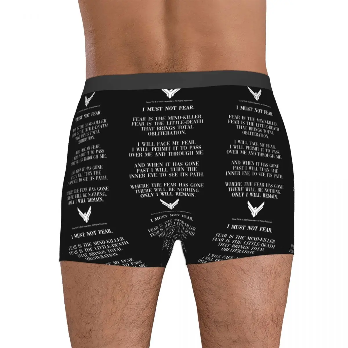 Cuecas boxer litânica contra a medo dune 2020 citação calcinha masculina ventilar roupa interior para homme homem namorado presente