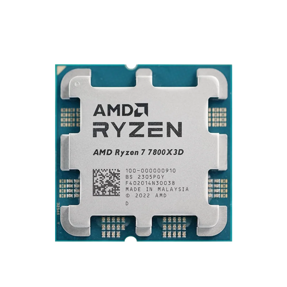 معالج AMD Ryzen 7 7800X3D 8-Core 16-Thread DDR5 4.2 جيجا هرتز R7 7800X3D مقبس AM5 L3=96M معالج 5NM 120 وات بدون مروحة