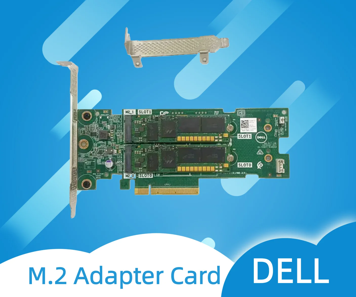 تقريبا جديد Dell Boss-S1 التمهيد تحسين التخزين عالية المستوى المزدوج M.2 بطاقة محول M7W47 0M7W47 61F54 061F54 7Hyy4 07Hyy4 #1