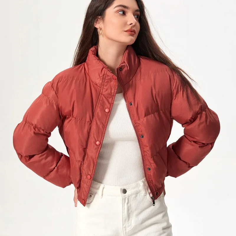 

Короткая хлопковая куртка приталенного кроя, женская легкая модная теплая повседневная верхняя одежда в стиле хлеба, сезонная весна-осень