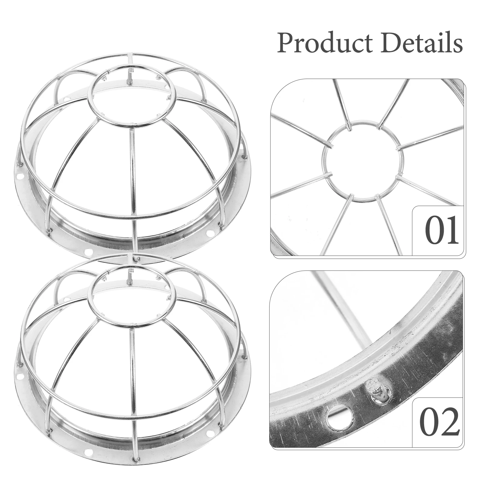 

Fire Protective Cage Stainless Steel Sprinkler Protector Lightweight Durable Metal Covers Sprinkler Head