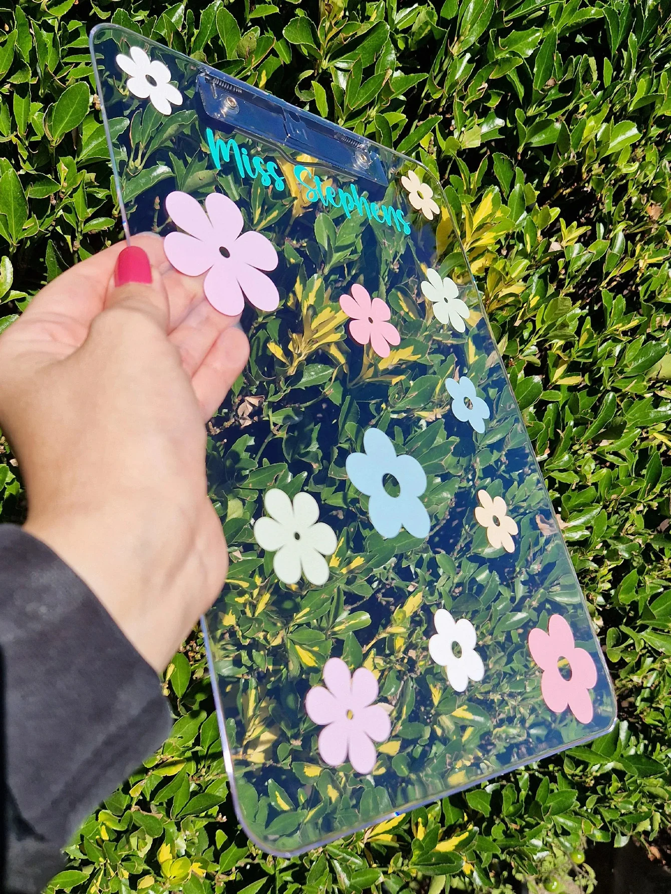 1 قطعة مجلد مخصص-مخصص PMMA ديزي مبهج محفور بالليزر اسم وعنوان هدايا فريدة للمراهقين للاستخدام اليومي