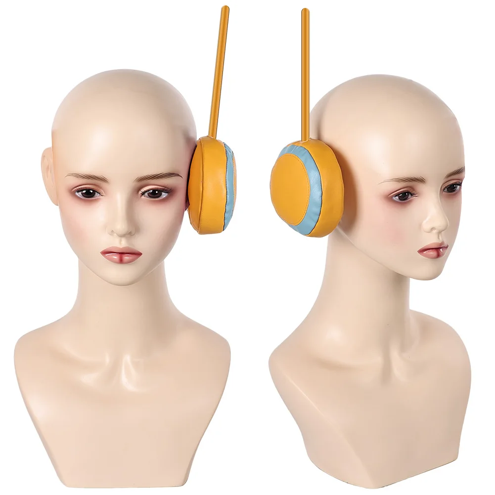 Anime One Cosplay Pieces Robin Bonney Cosplay Egghead Earmuffs Adult Earphone Disguise Props Accessories Headgear Halloween