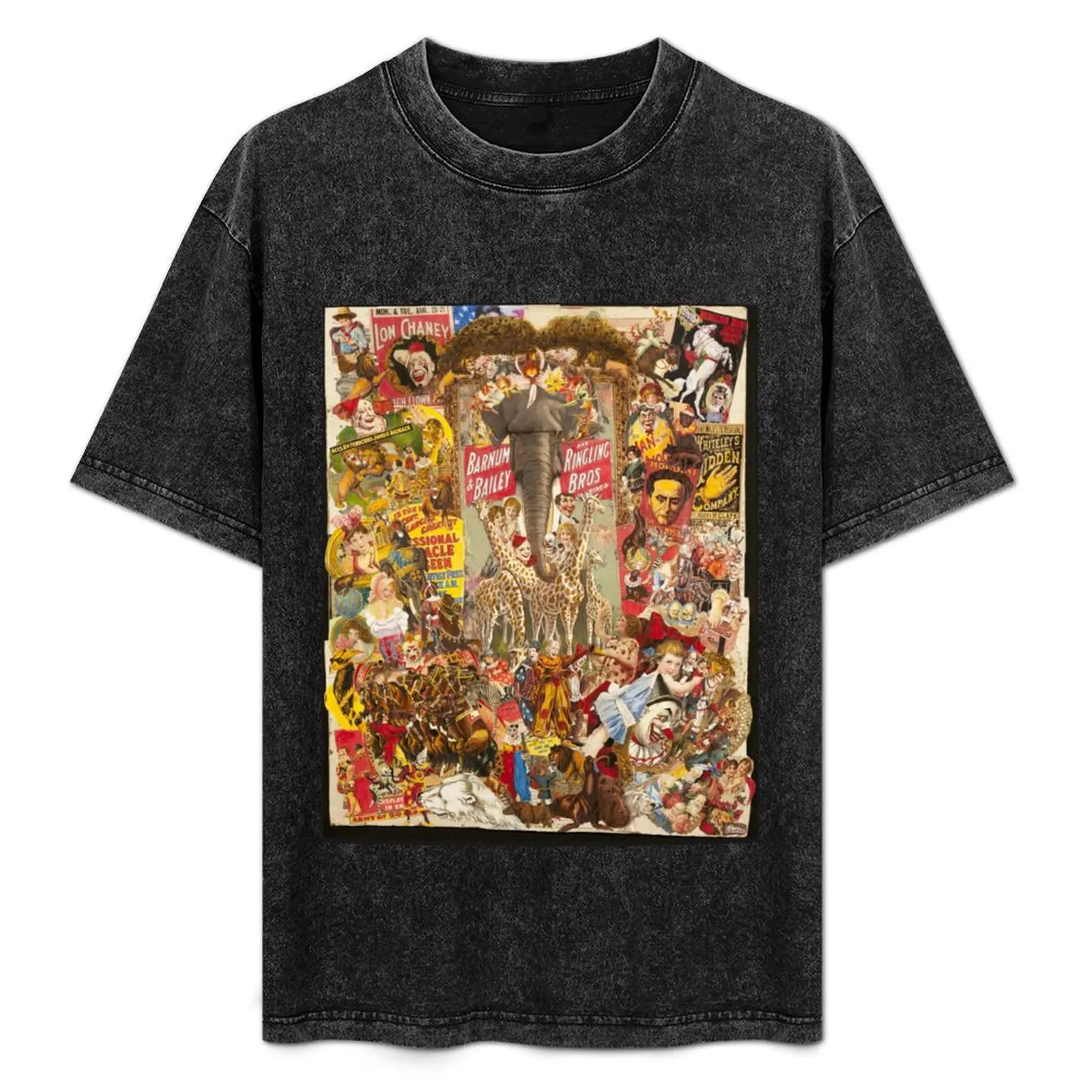 

Vintage Circus T-Shirt Plus Size Solid Color T-Shirt