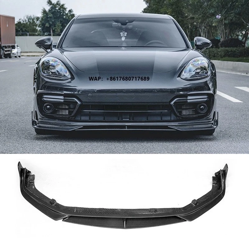 New High Quality Dry Carbon Fiber CMST Style Screw-On Universal Fitment Front Bumper Lip Body Kit for for