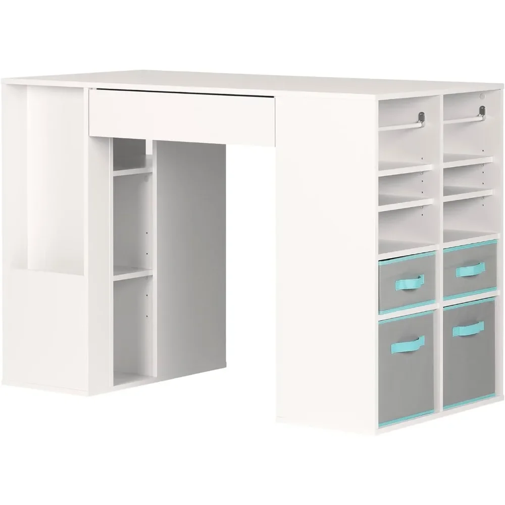 

Стол для рукоделия Crea Counter-Height с устойчивой поверхностью и сменными модулями — 4 корзины в комплекте