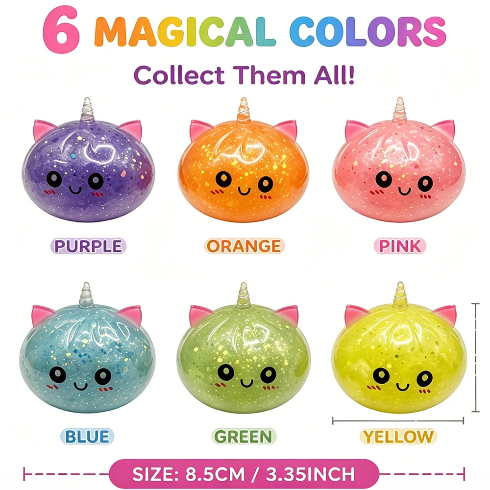 Ultimate Soft Unicorn Steamed Bun Squishy Non Sticky Squeeze Fidget Sensory Anti Stress Relief Desk Accessory Novelty Idea Gift