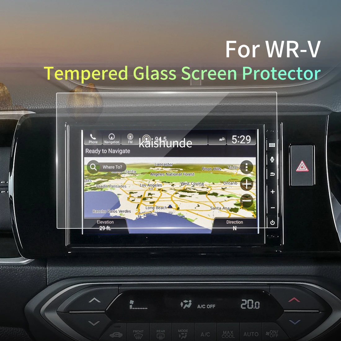 For HONDA WR-V 2024 Screen Protector Tempered Glass Protective Film Carplay Panel Media Video Car Auto Interior Accessories