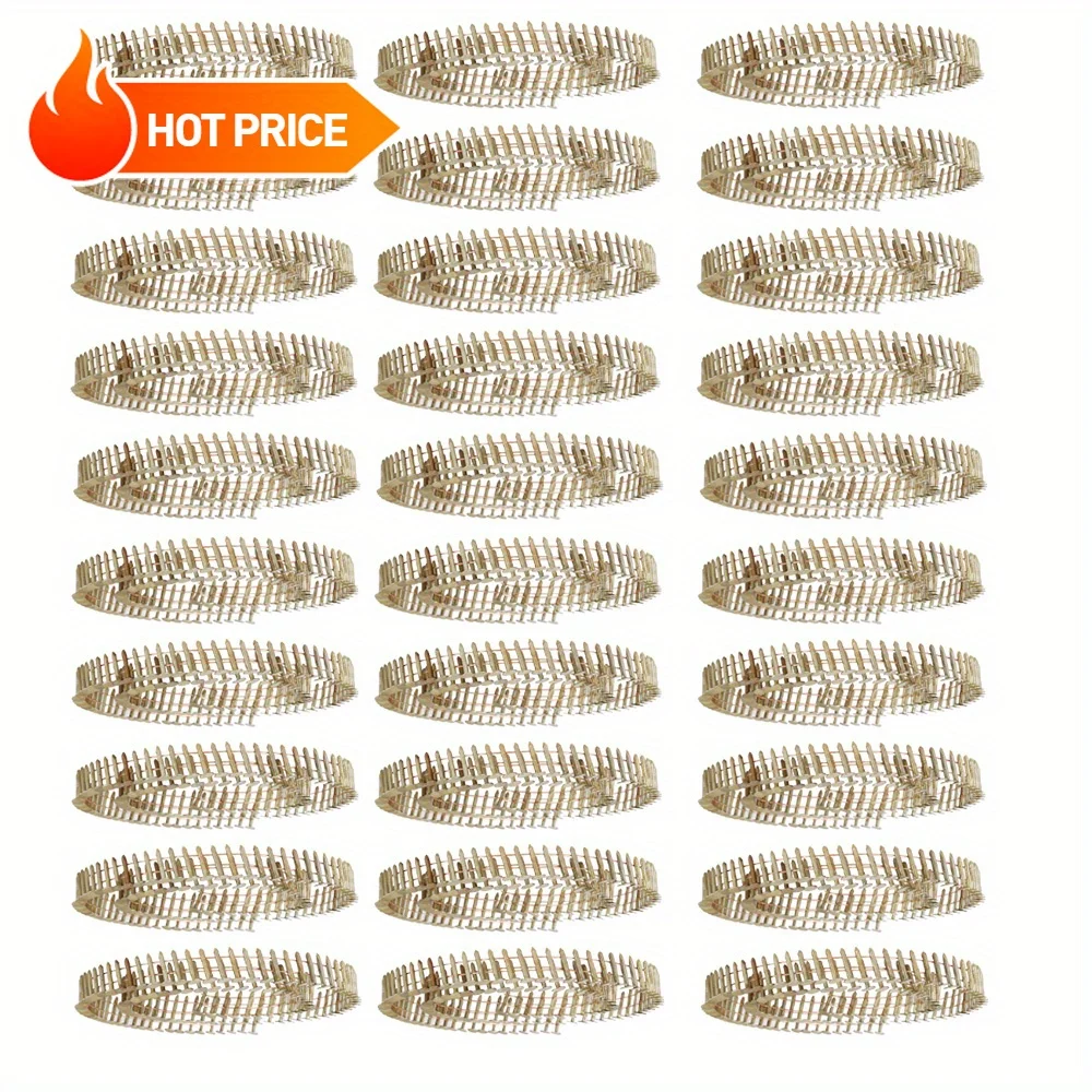 Clous à bobine inclinés à 15 degrés, 0.12 × 7/8 pouces, clous de toit à tête ronde complète, 3600 pièces