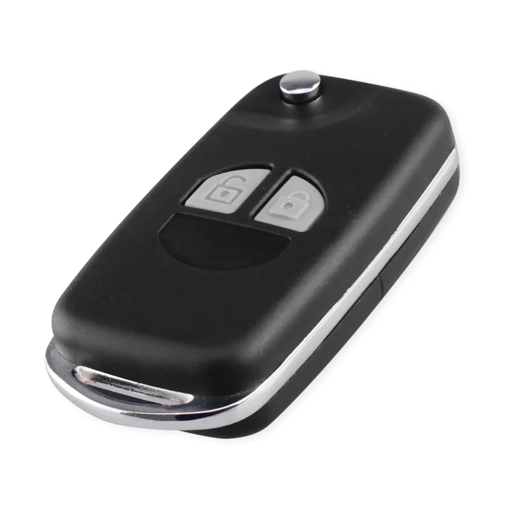 スズキ スイフト グレージ ヴィターラ アルト イグインス SX4 ヴォクソール アジラ用 ダンドキー 2ボタン フリップキーケース フォブ 改造車 リモートキーシェル