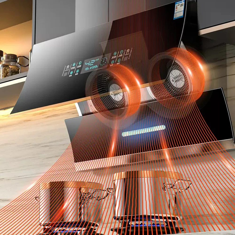 吸引と自動洗浄を備えたフード,750mm,吸引とサイドサクションを備えたフード/ドローン