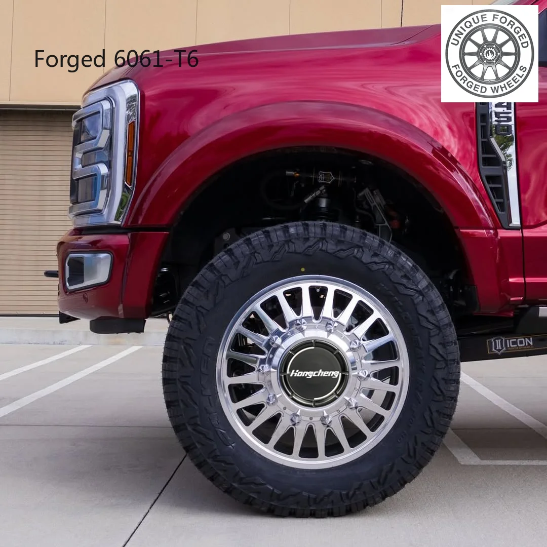 2026 New Design Custom 8 10 Hole Forged Dually Wheel 8x200 8x165.1 24 26 Inch for Truck