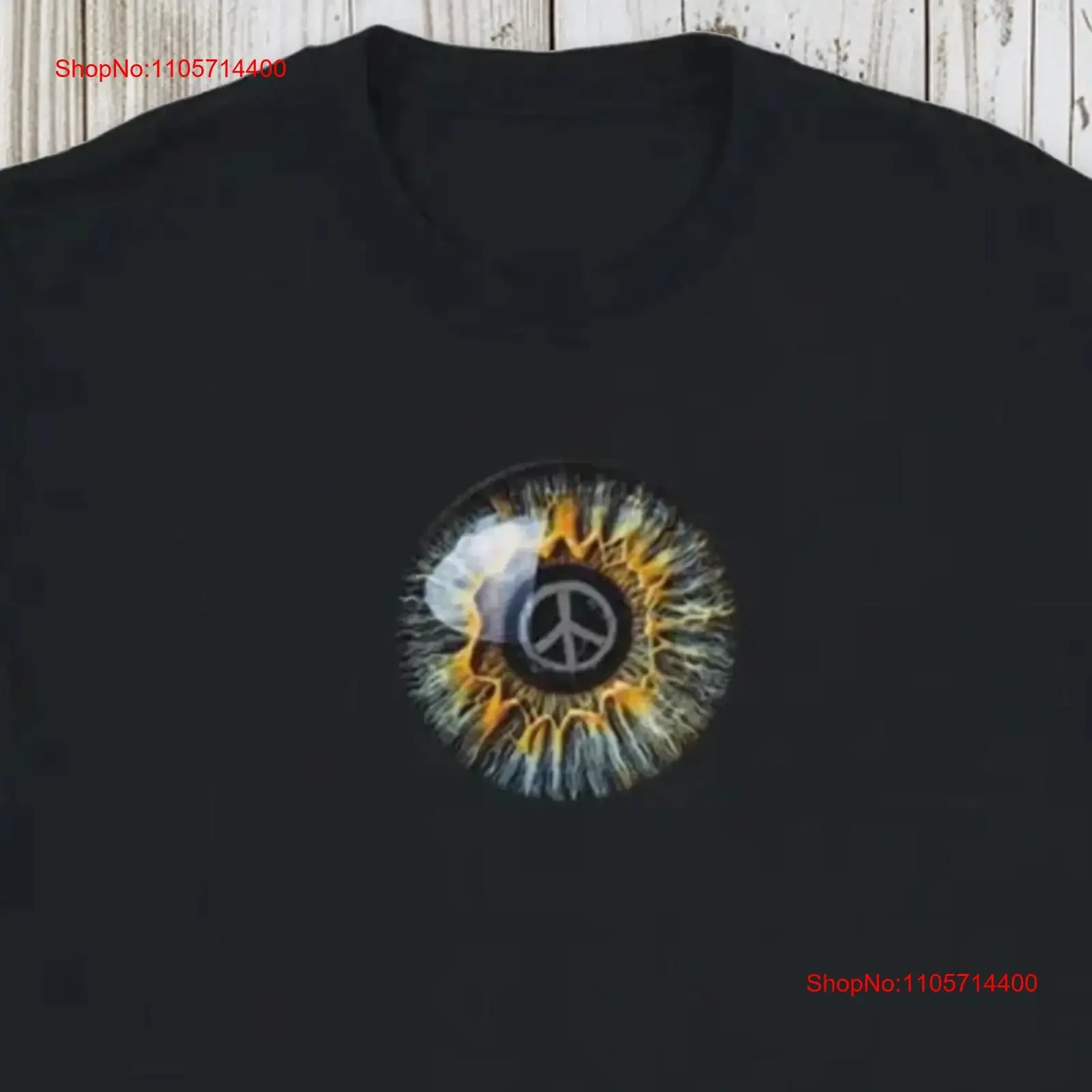 Peace Symbol T Shirt Weirdcore Eyeball Grunge Clothing Edgy Horror Dark Humour Goth Alt Y2k vintage Washed Versatile