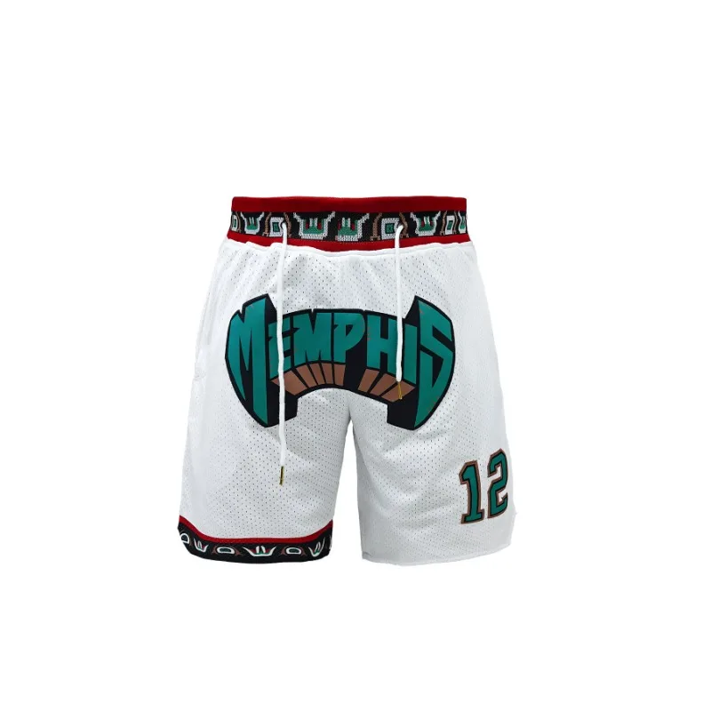 

Men's Basketball Shorts Stretch Memphis Breathable Sports Shorts Quick-Dry Ideal for Basketball Outdoor Training&Competition