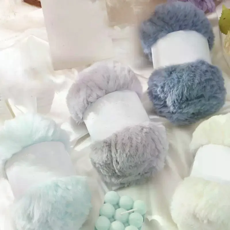 Wool Circle Solid Color Yarn Hand Woven DIY Scarf Hat Sweater Medium Thick Merino Wool Thread Soft And Comfortable Fluffy